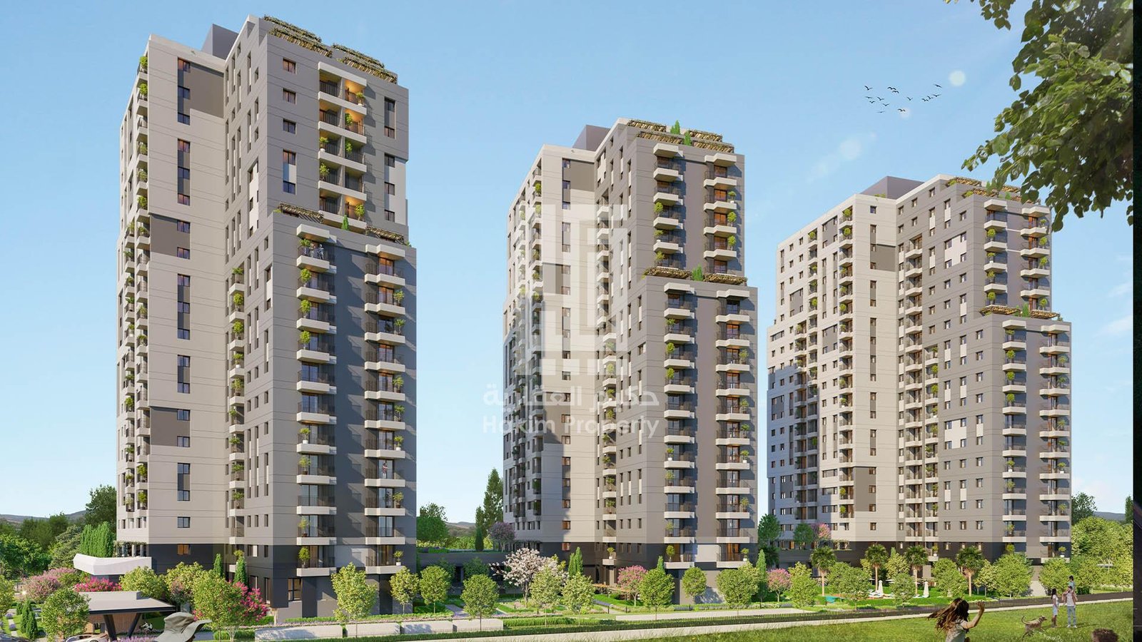 Investment towers in Basin Express